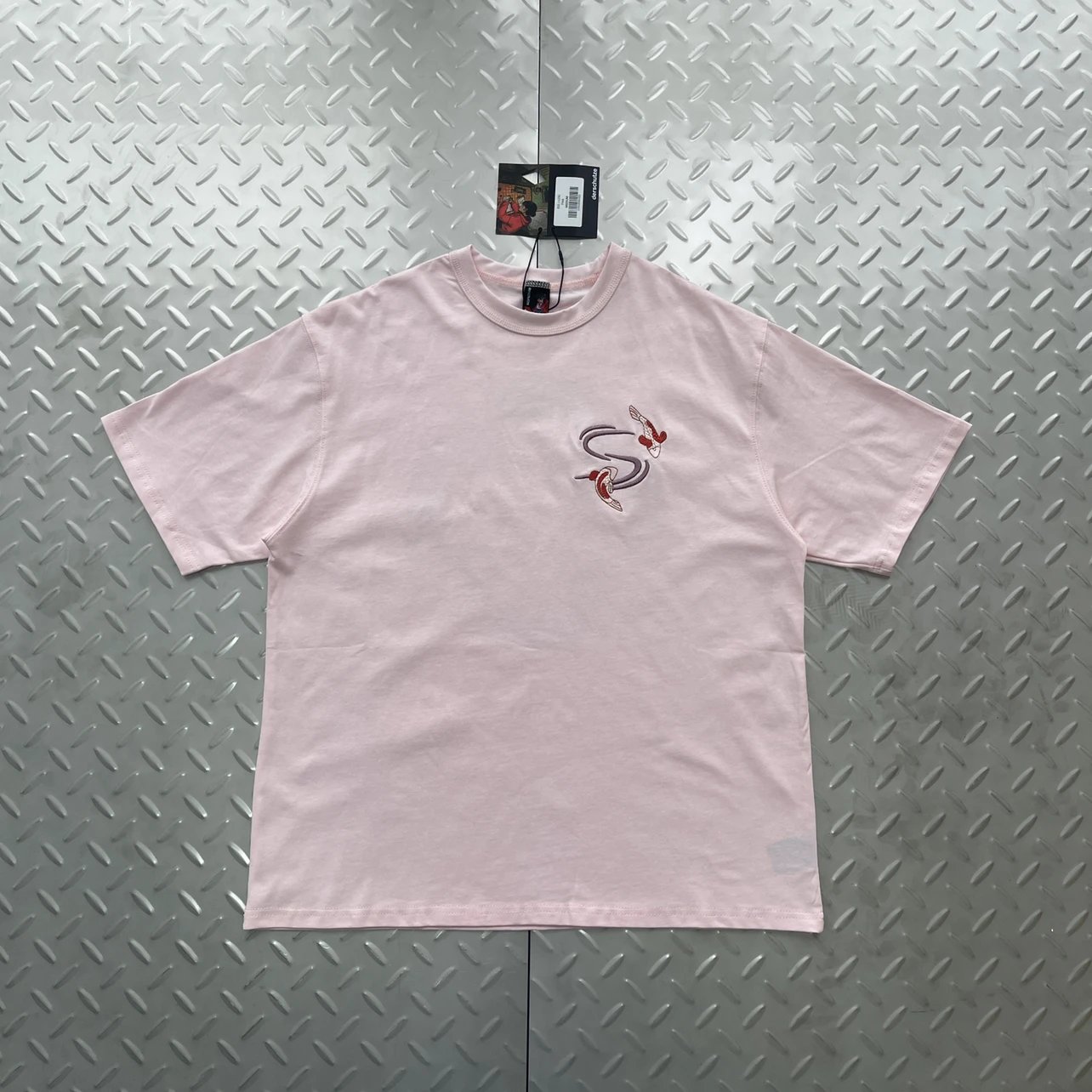 锦鲤刺绣 后背儿童印花 短袖  DS-48