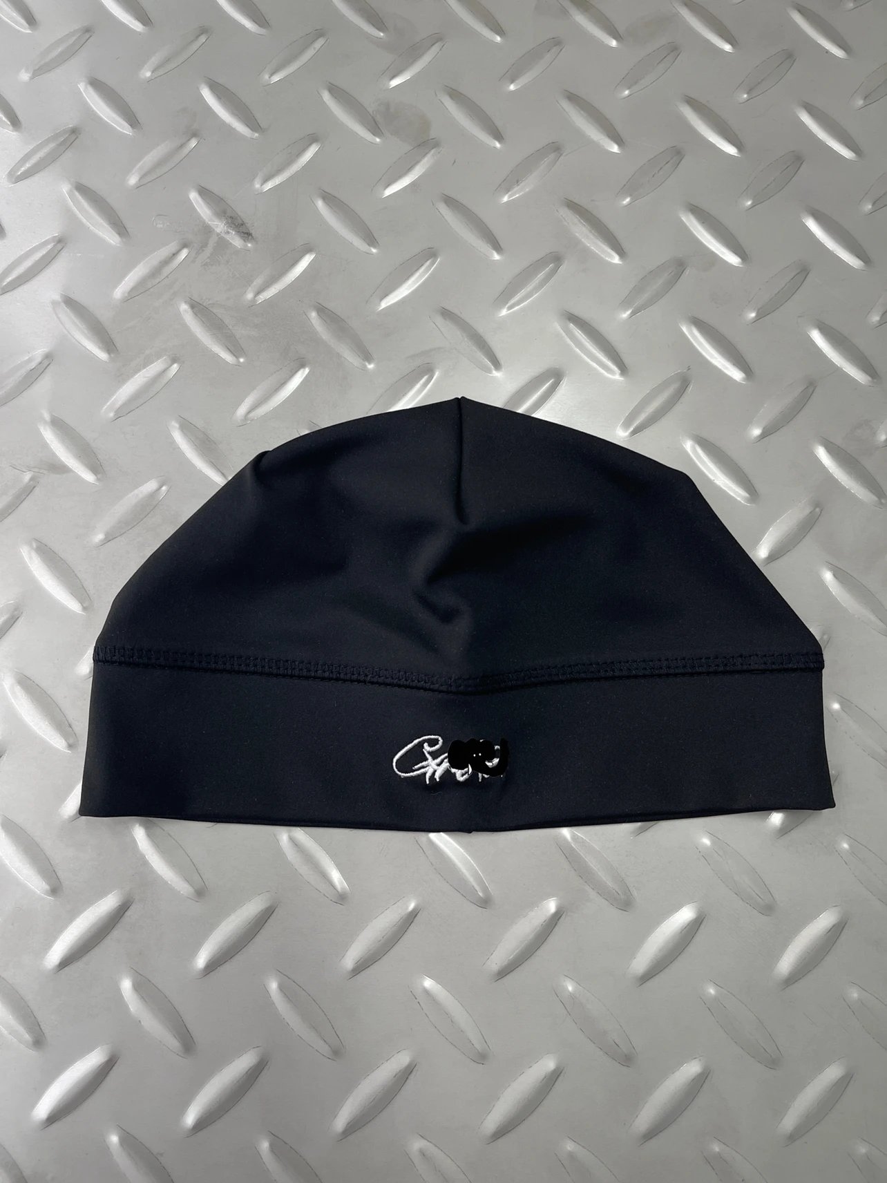 White Embroidered Beanie C-222