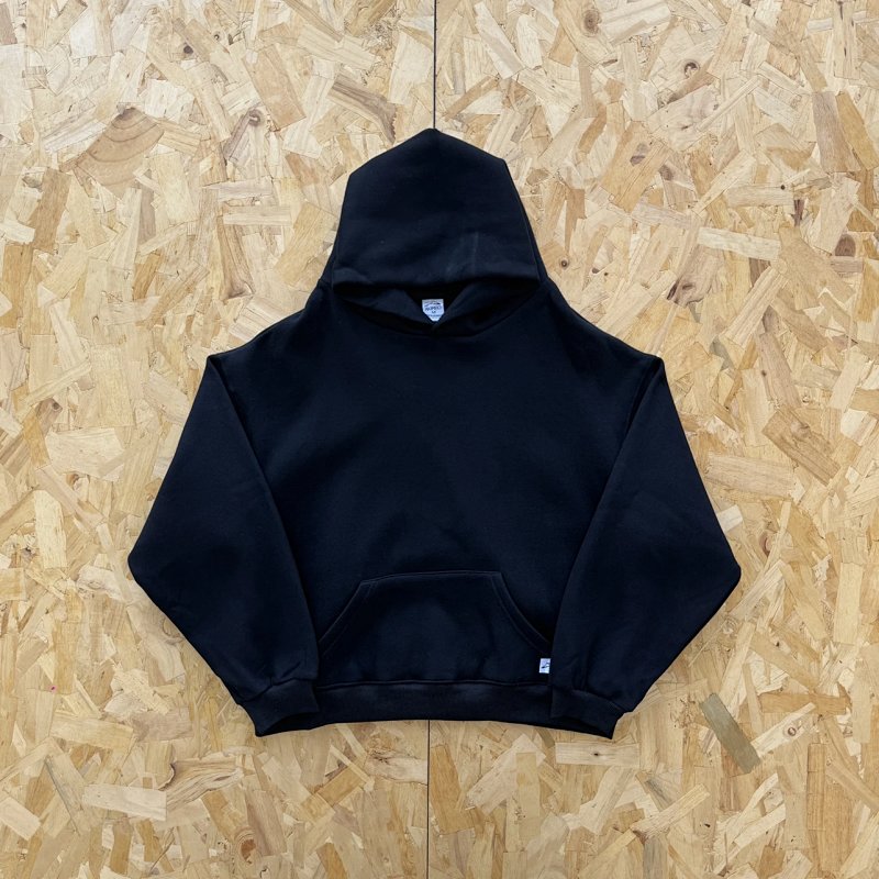 cny AKIMBO STRAIGHT-LEG SWEATHOODIE-BLACK  口袋白侧标 基础 黑色连帽卫衣 AK-1