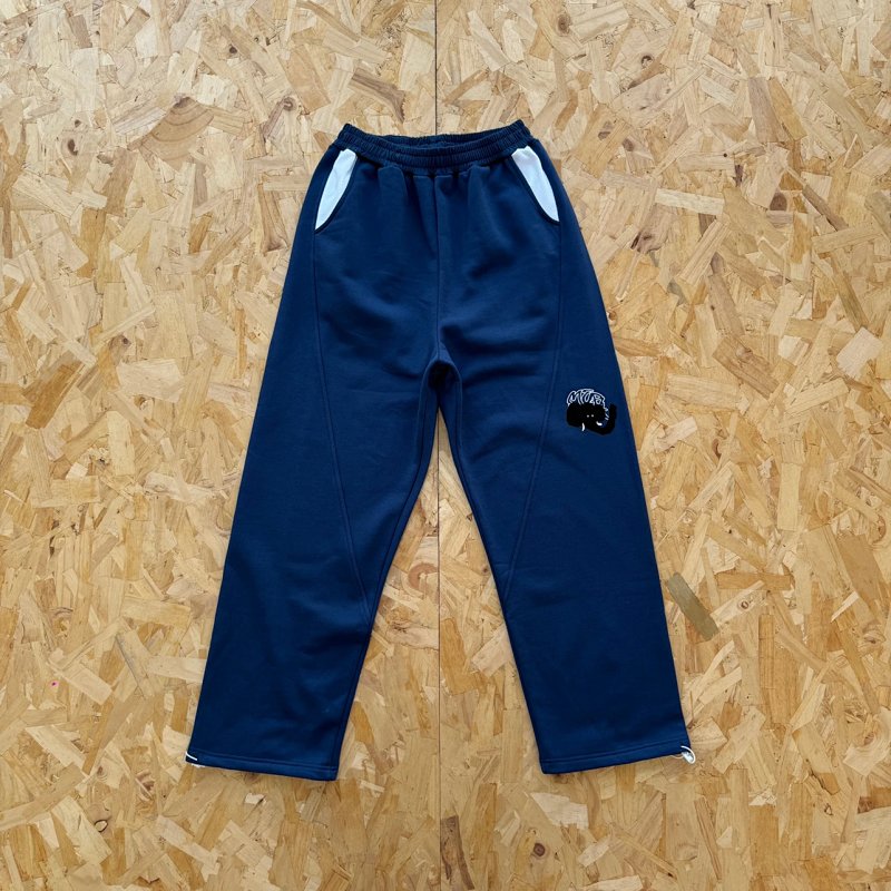 cny Mertra BIGSTEP JOGGERS-NAVY/WHITE  藏青拼白色面料 长裤 M-23