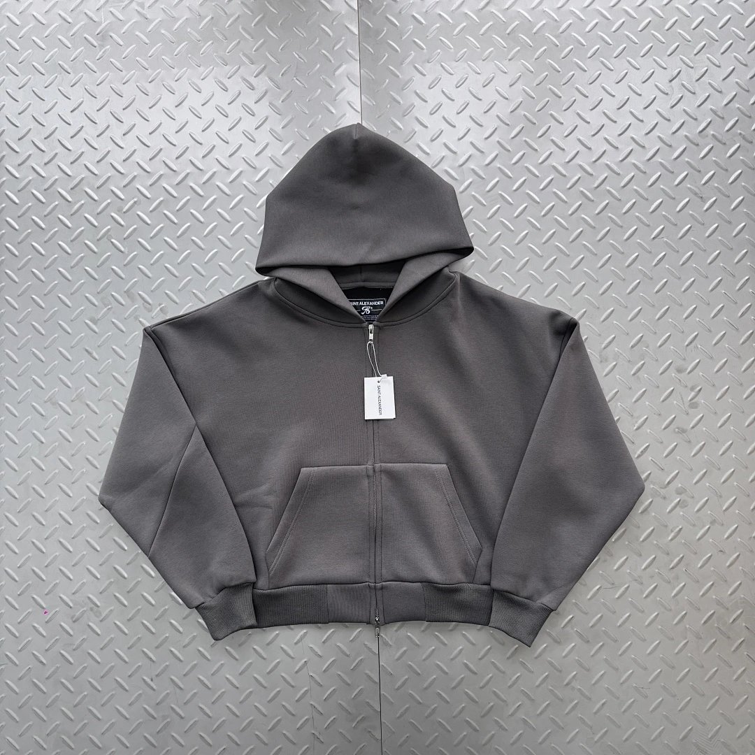 Dark Gray Air Cotton Zip-Up Jacket SA-5