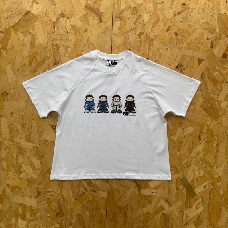 cny Mertra x Foot Locker T-Shirt 四兄弟印花 白色短袖 M-6