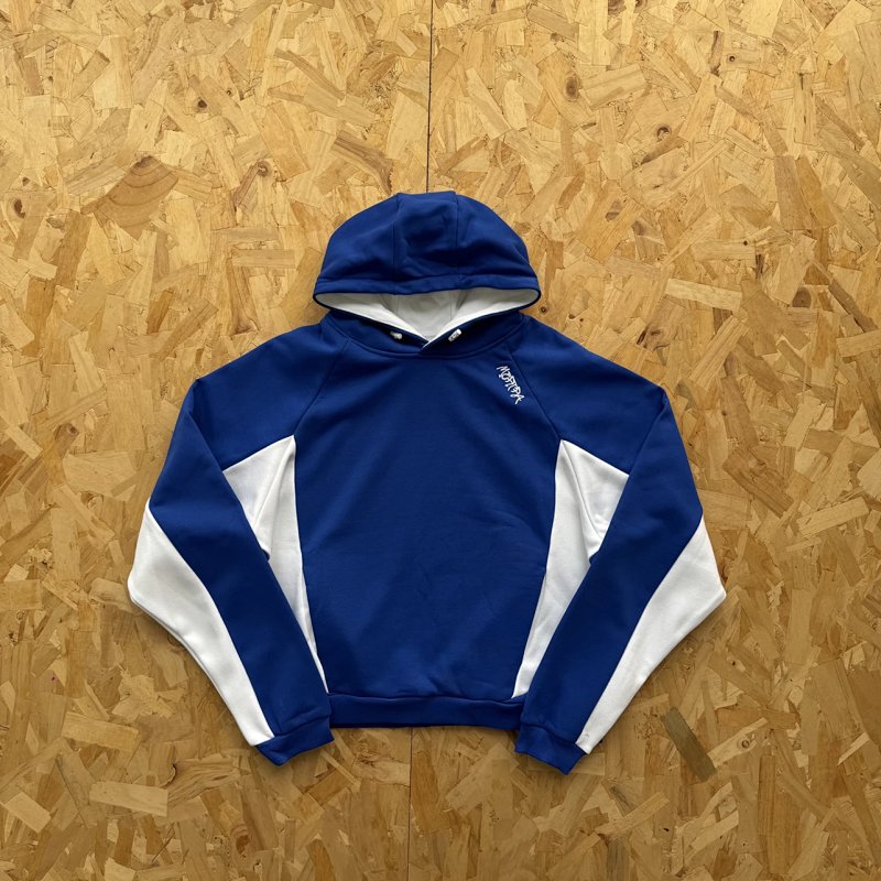 cny Mertra BIGSTEP HOOD-BLUE/WHITE 蓝色拼白色面料 卫衣 M-22
