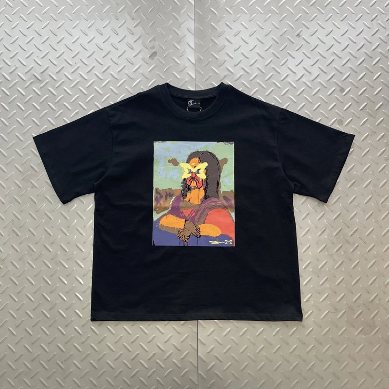 cny MERTRA X SLAWN TEE-BLACK 蒙娜丽莎印花 黑色短袖 M-50