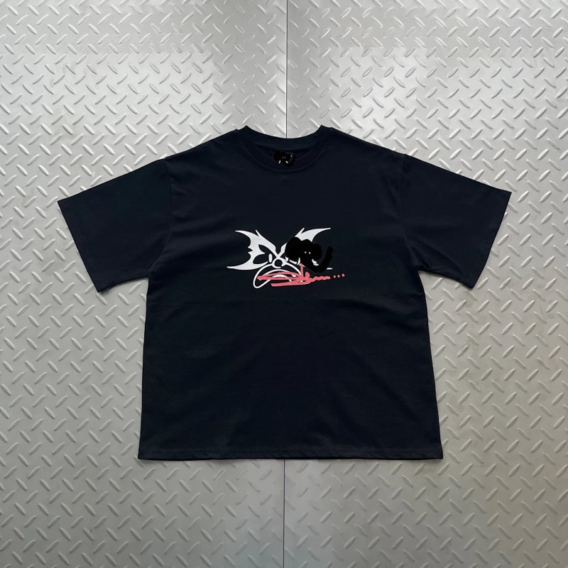 cny MERTRA X SLAWN TEE 漫画联名印花短袖 黑色 M-46