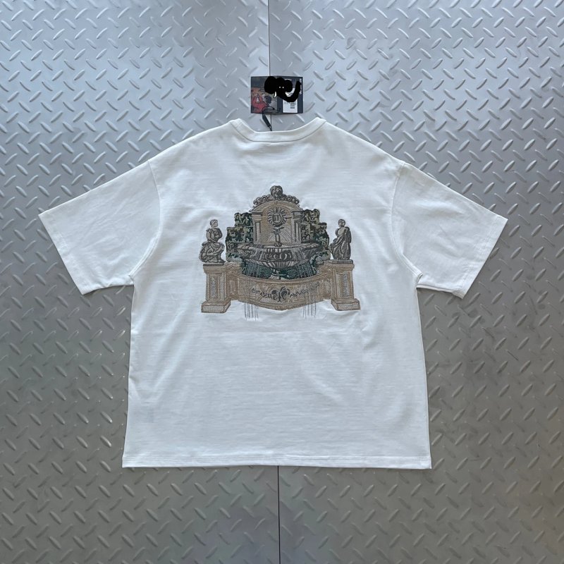 cny Derschutze Gallery T Shirt-Off White 画廊 后背水池刺绣 米白T恤 DS-36