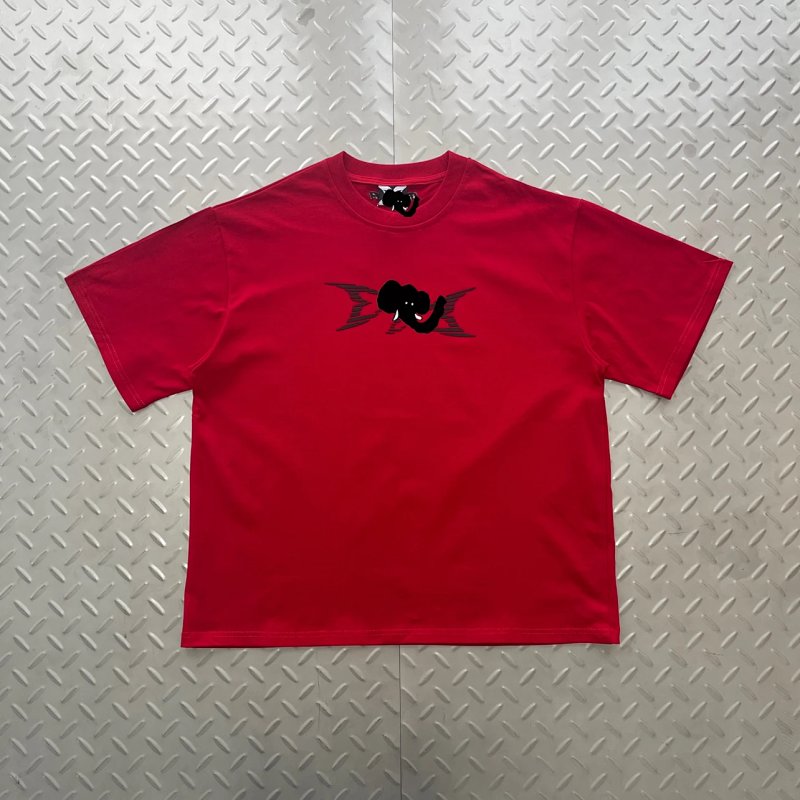 cny MERTRA 3D LOGO TEE-RED 3D立体印花 短袖 红色 M-48
