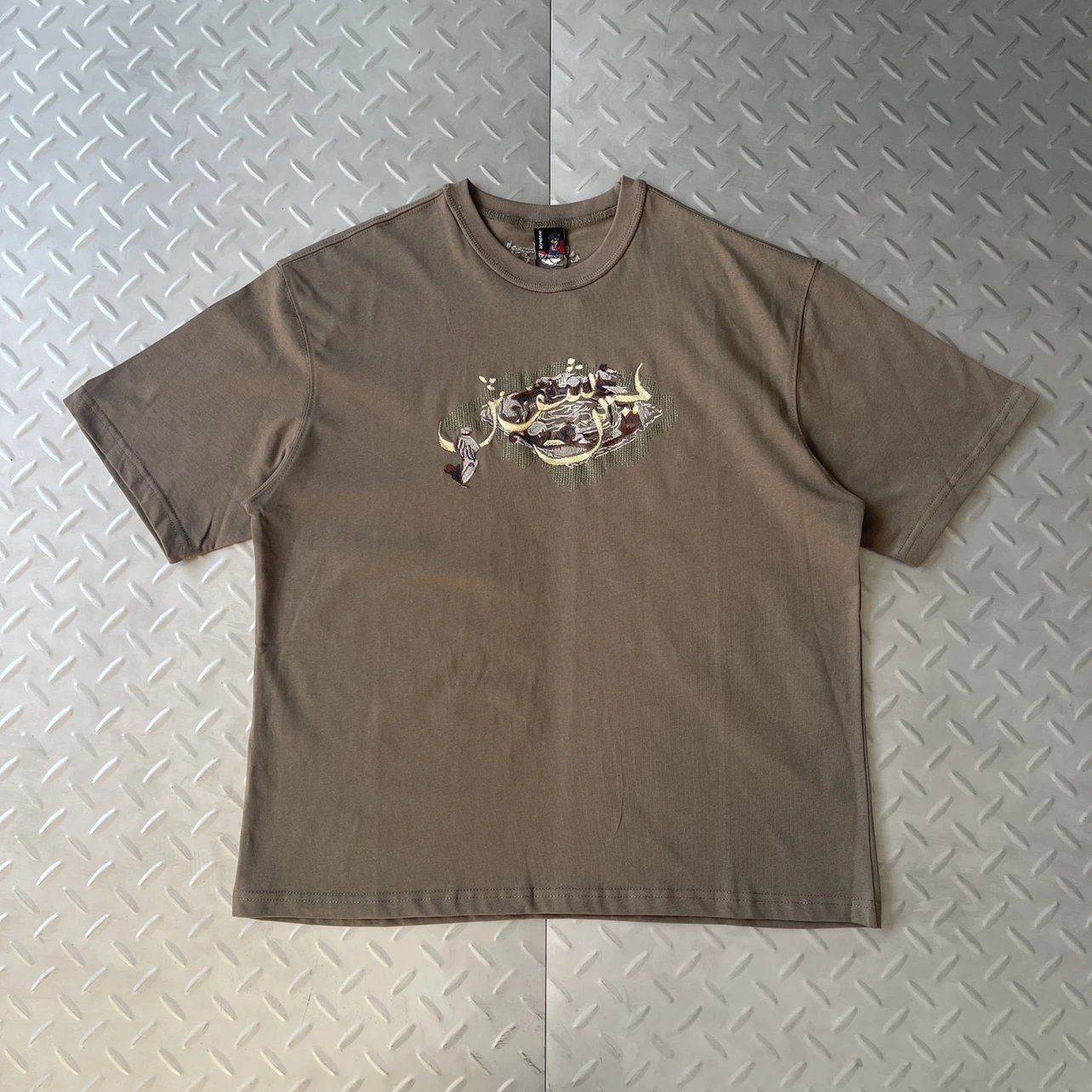 Azzah Arab Women Embroidered Brown Short Sleeve DS-71