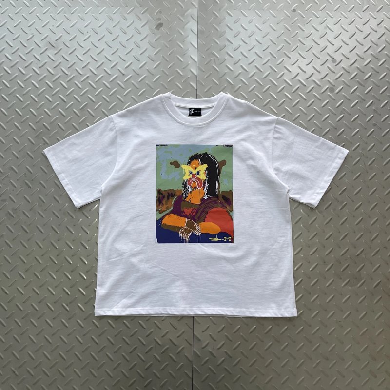cny MERTRA X SLAWN TEE-WHITE 蒙娜丽莎印花 白色短袖 M-50