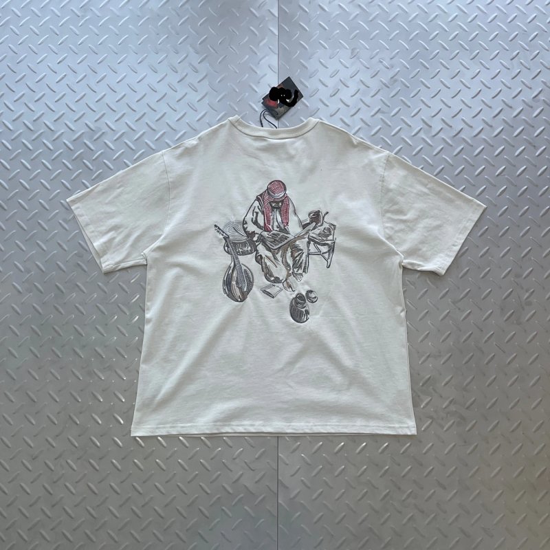 cny Derschutze Yasmin V4 T Shirt Creme  亚思敏 吉他刺绣 米白色T恤 DS-40