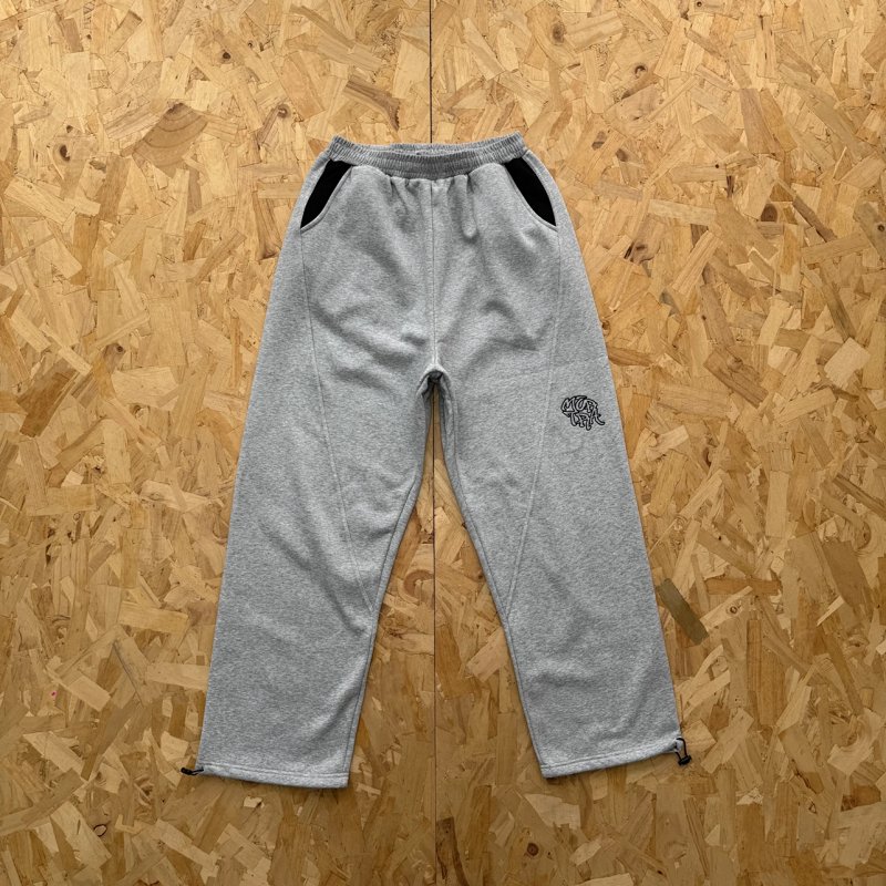 cny Mertra BIGSTEP JOGGERS-GREY/BLACK 麻灰拼黑色面料 长裤 M-23