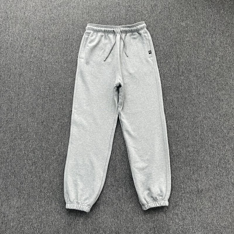 cny SYNAWORLD CUFFED OG JOGGER 2.0 - GREY MARL 后屁股口袋S发泡印花 麻灰色束脚裤裤 SY-224