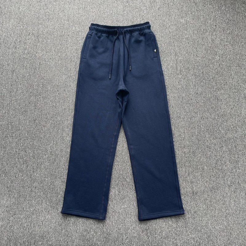 cny SYNAWORLD OG JOGGER 2.0 - NAVY 后屁股口袋S发泡印花 藏青色直筒裤 SY-220