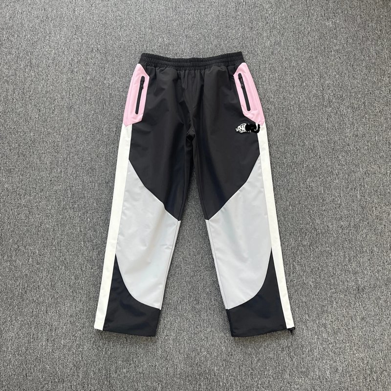 cny SYNA DYNAMIC TRACK PANT - GREY 粉色拼黑白灰 双层防水冲锋裤 SY-206