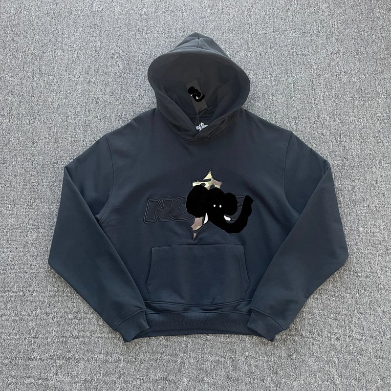 Trapstar x Nofs Hoodie-Black Camo 迷彩绣花款连帽卫衣-黑色 T-10