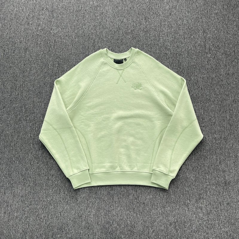 cny SYNA WORLD ENERGY CREWNECK-GREE 胸前绣花 明线圆领 绿色卫衣 SY-215