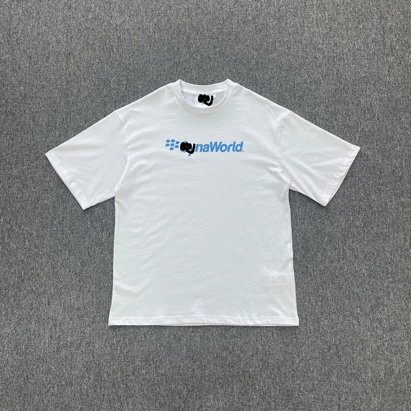 cny SYNA CRACKBERRY PRINTED TEE - WHITE/BLUE 黑莓英文字母印花 白色短袖 SY-172