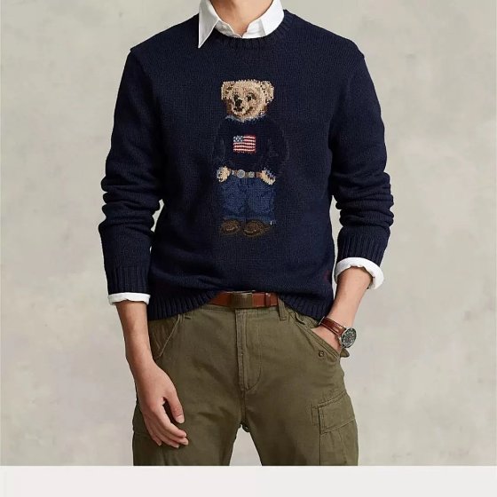 CJL - European and American new loose round neck pattern simple and versatile knitted sweater casual and versatile