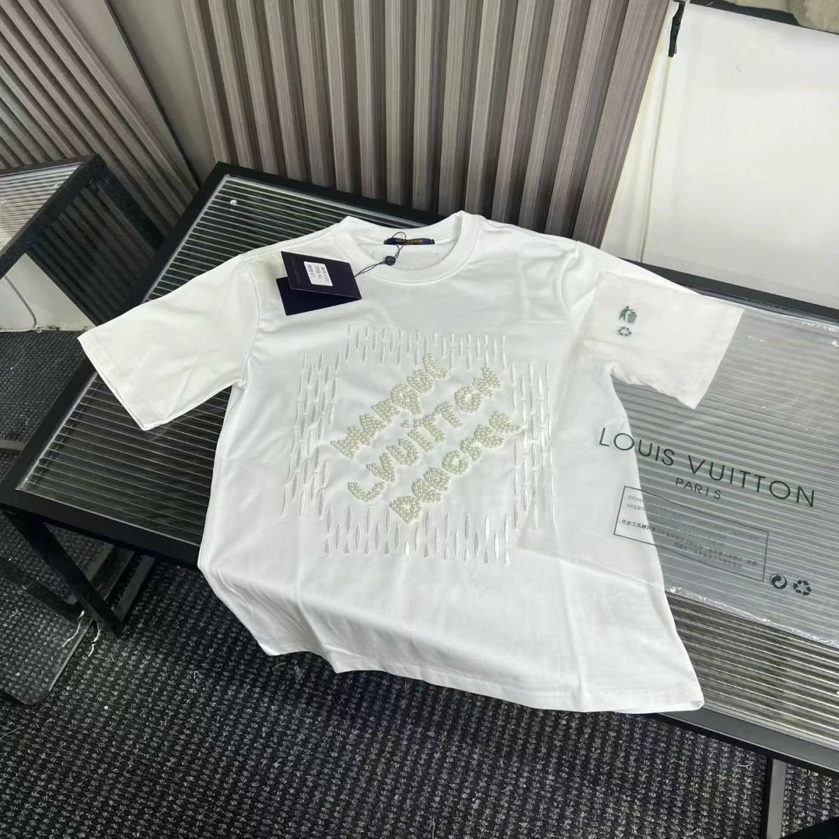CJL Men's Round Neck T-Shirt - High Quality Fashion Casual Summer Letter Print Short Sleeve