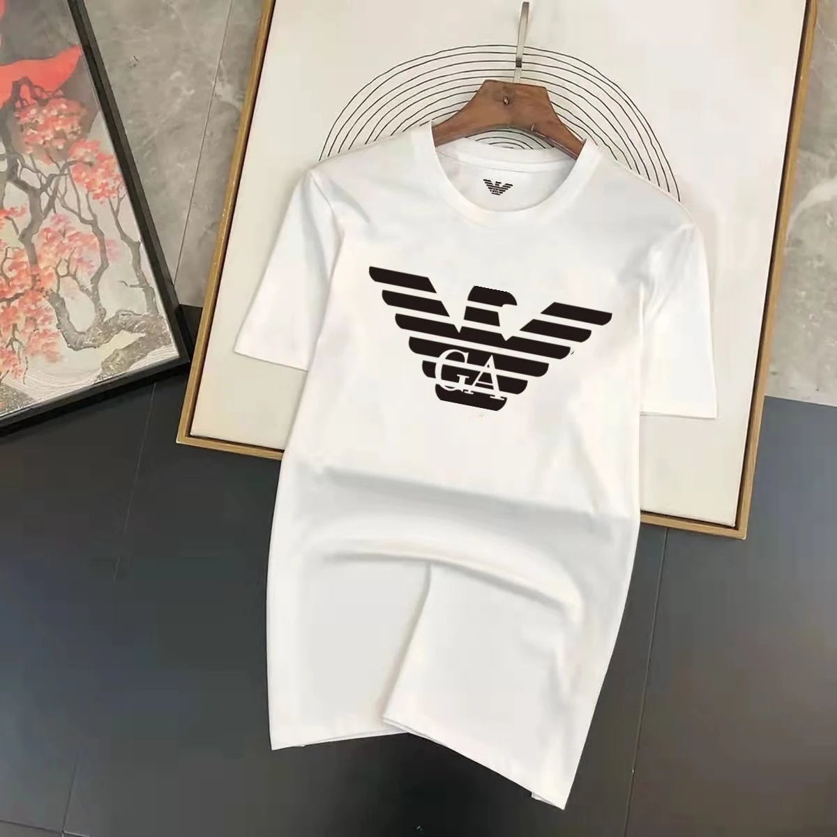 Emporio Armani T-Shirts EA7 Logo Short-Sleeve T-Shirt — 12