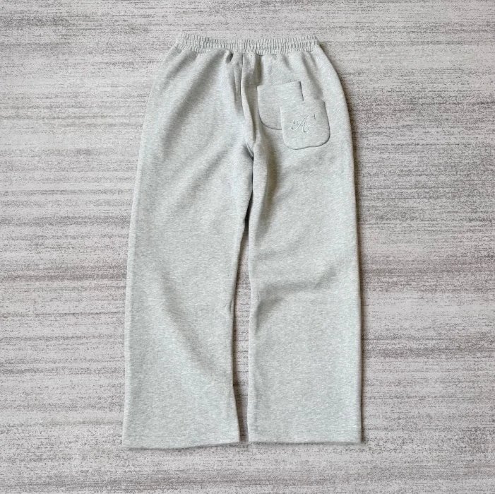 Flower grey pants