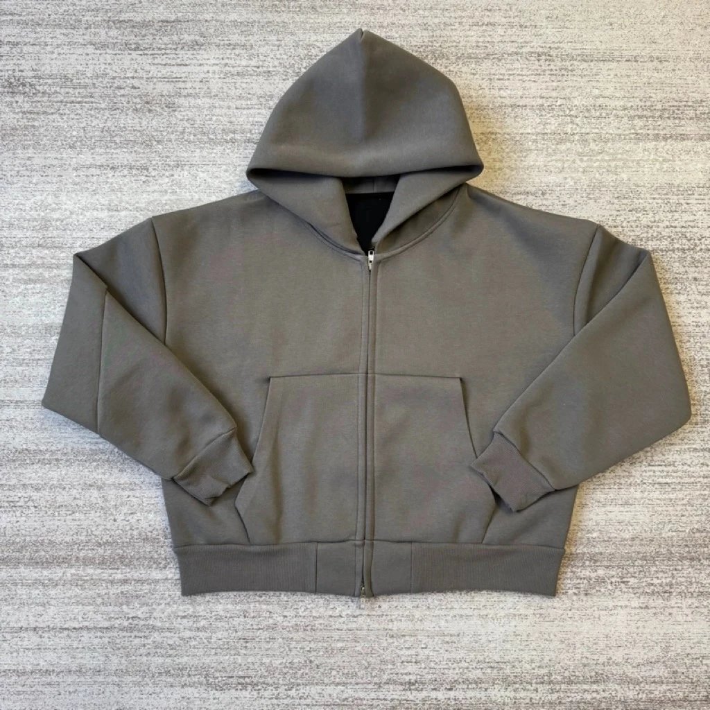 Dark grey zipper hoodie