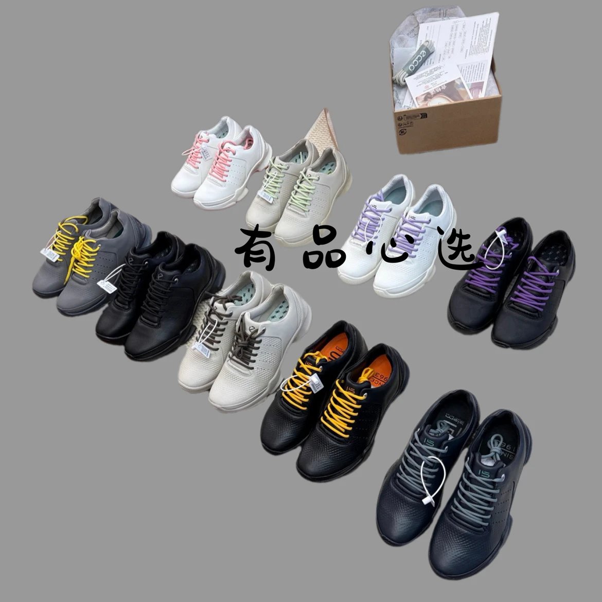 Ecco BIOM Leather Sneakers For Men Women