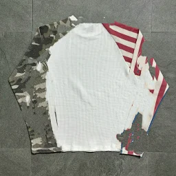 thumbnail for Logo tricolor waffle long-sleeve design