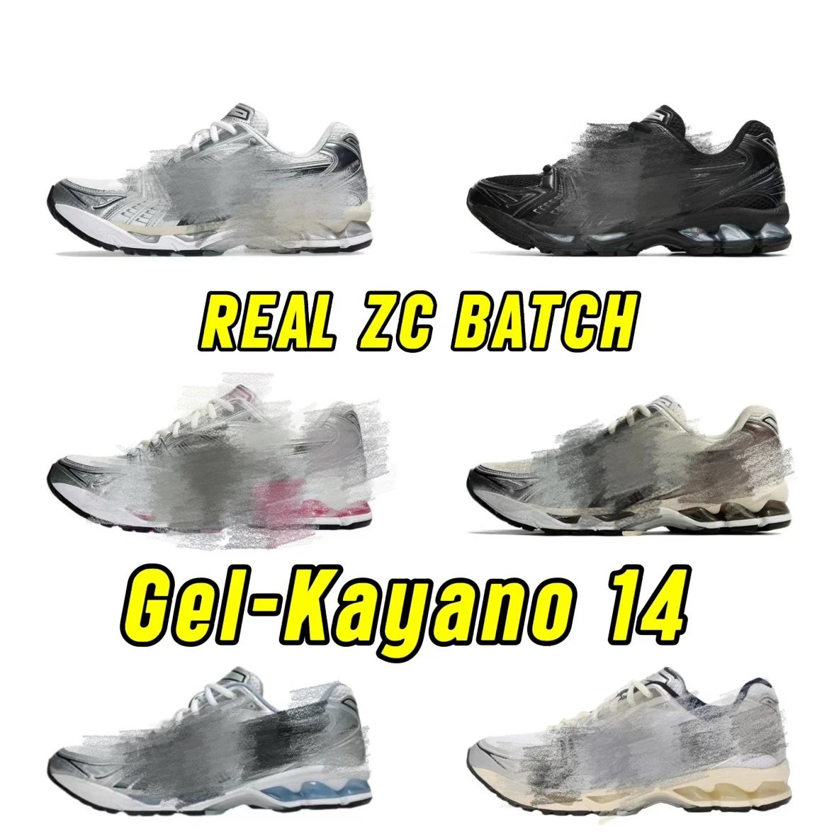 Real ZC BATCH Gel-Kayano 14 Running Shoes