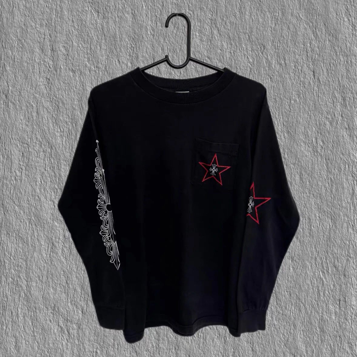 Chrome hearts T-shirt Red Star Long Sleeve