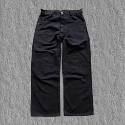 thumbnail for [lnstock] CH Fleur Knee Knee Flame Cutting Jeans
