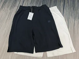 thumbnail for 50% off—In stock: Acn/SS25 smiley-face logo embroidery shorts