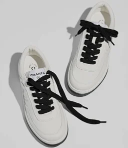 thumbnail for Restocking tomorrow night at 8 PM - Xiaoxiang style 24P imported calf leather pure white logo sneakers