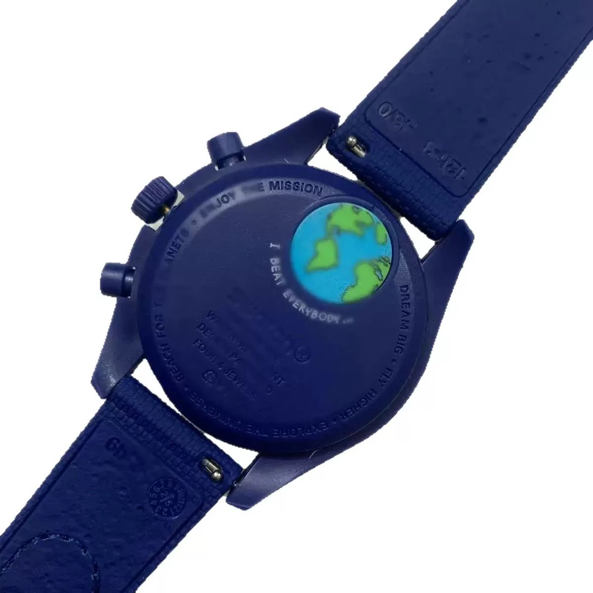 Omega MoonSwatch Mission on Earthphase and Earth chronograph watches image 5