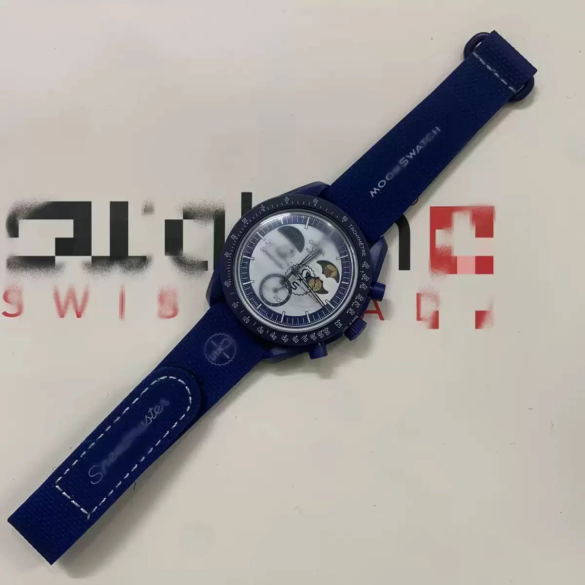 Omega MoonSwatch Mission on Earthphase and Earth chronograph watches image 4