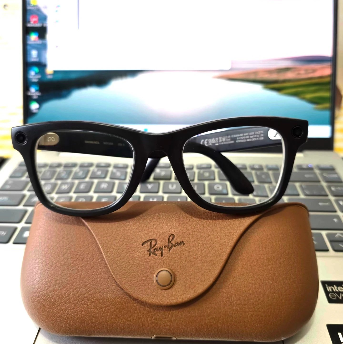 With brown logo