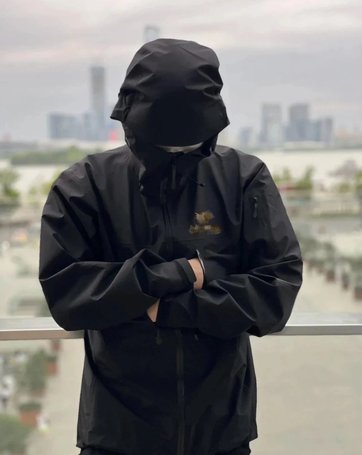 Premium SV6 8 Colors Hard Shell Embroidered Logo Casual Sports Hooded Zip-Up Waterproof Windproof Jacket Unisex J98