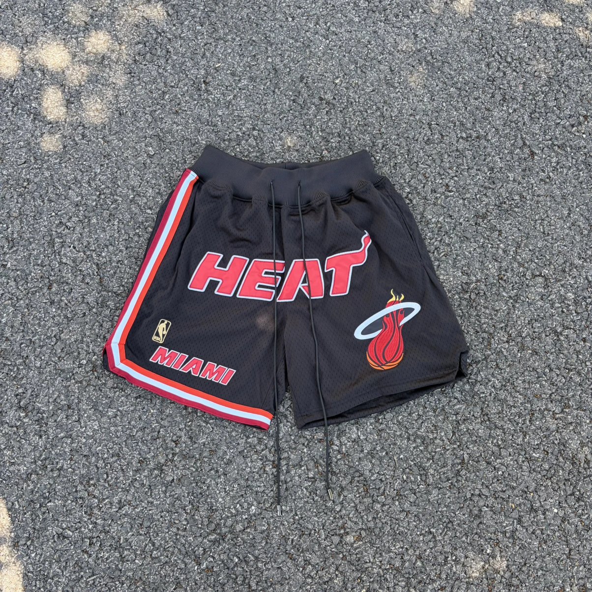 Just Heat Mesh Embroidered Shorts