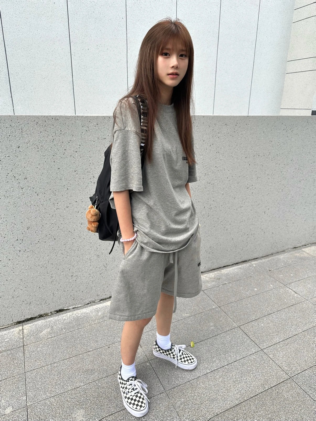 FOG Essentials Season 7 Flocked T-Shirt Shorts Set