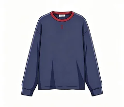 thumbnail for [618 Event New Product In Stock] Independent M SS26 Prelude Logo Embroidered Lightweight Knit Cotton Long Sleeve
