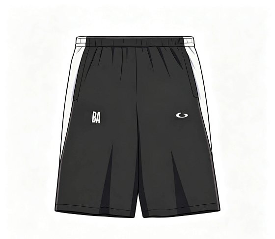 【 618 Event New Products in Stock 】 B × N Series SS26 Thin, Mid Waist, Contrast Embroidered Casual Shorts, Loose Edition, Men's Style