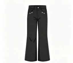 thumbnail for [In Stock] New Black G demna 26ss Debut Double Lock Silver-Plated Jeans