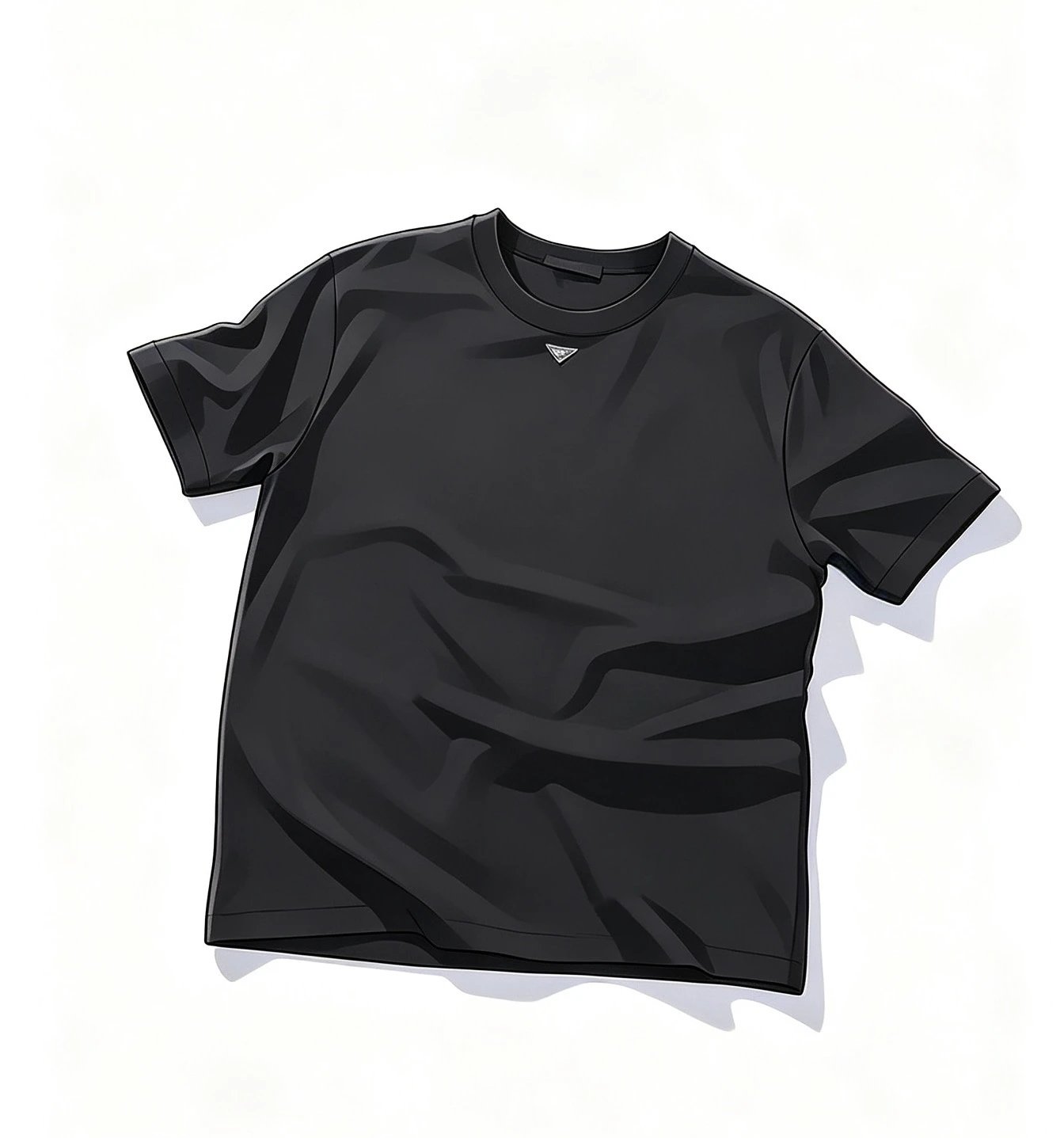 【原厂三角标/跑量福利产品】26ss 小标三角铁牌 华夫格圆领短袖T