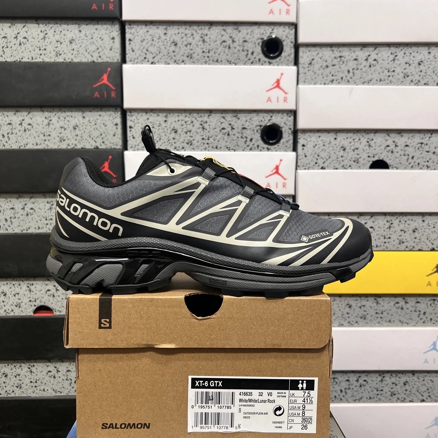 XT-6 Black Gray Silver 416635
