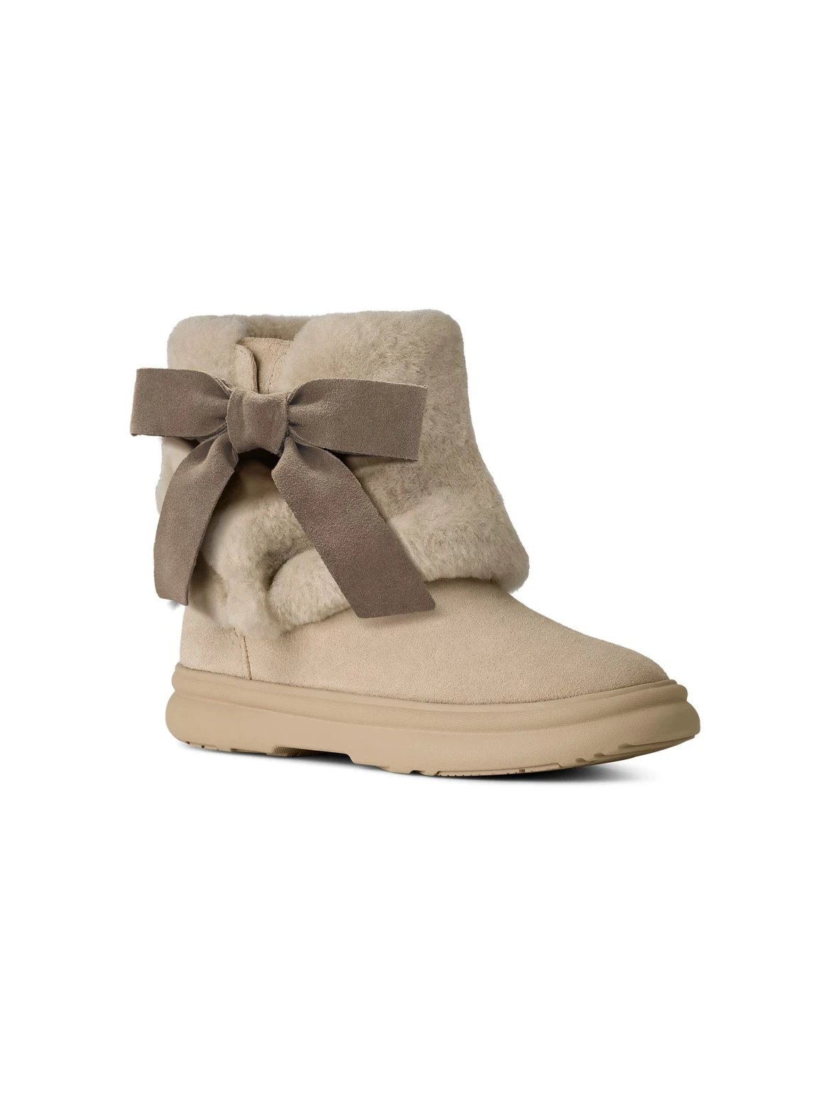 UGG2026冬季女士蝴蝶结款毛毛雪地靴