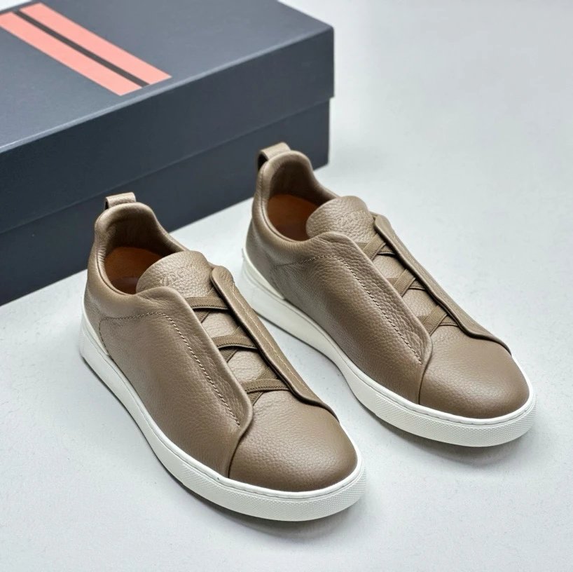 Zegna Triple Stitch Shoes — Brownish green colorway — USFans Spreadsheet photo