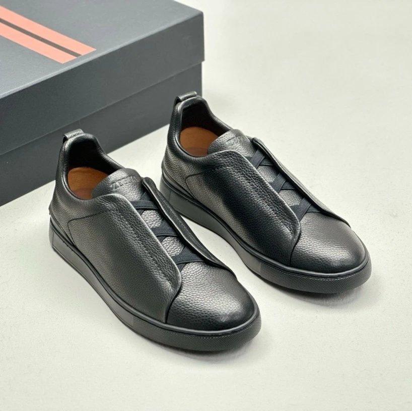 Zegna Triple Stitch Shoes — Black Knight colorway — USFans Spreadsheet photo