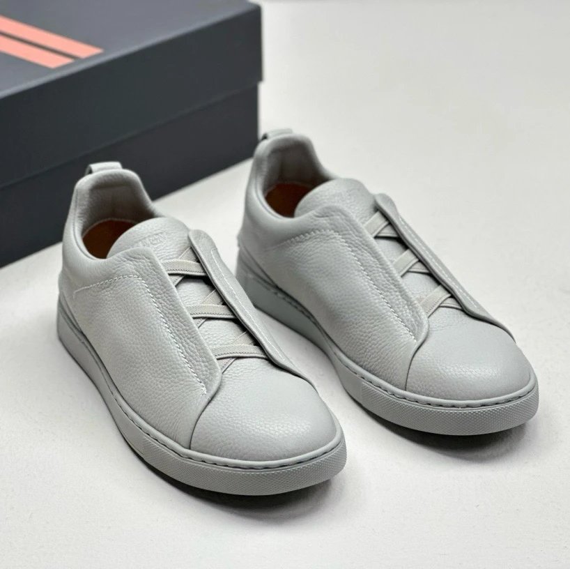 Zegna Triple Stitch Shoes — grey colorway — USFans Spreadsheet photo