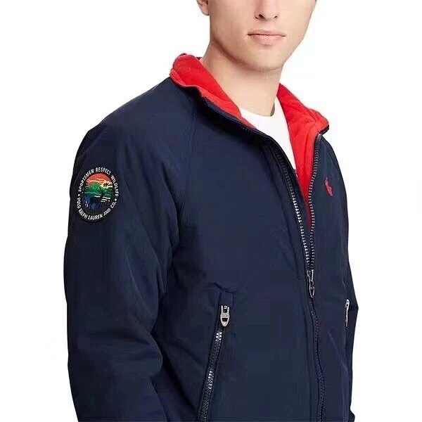 Embroidered Fleece Double Layer Jacket
