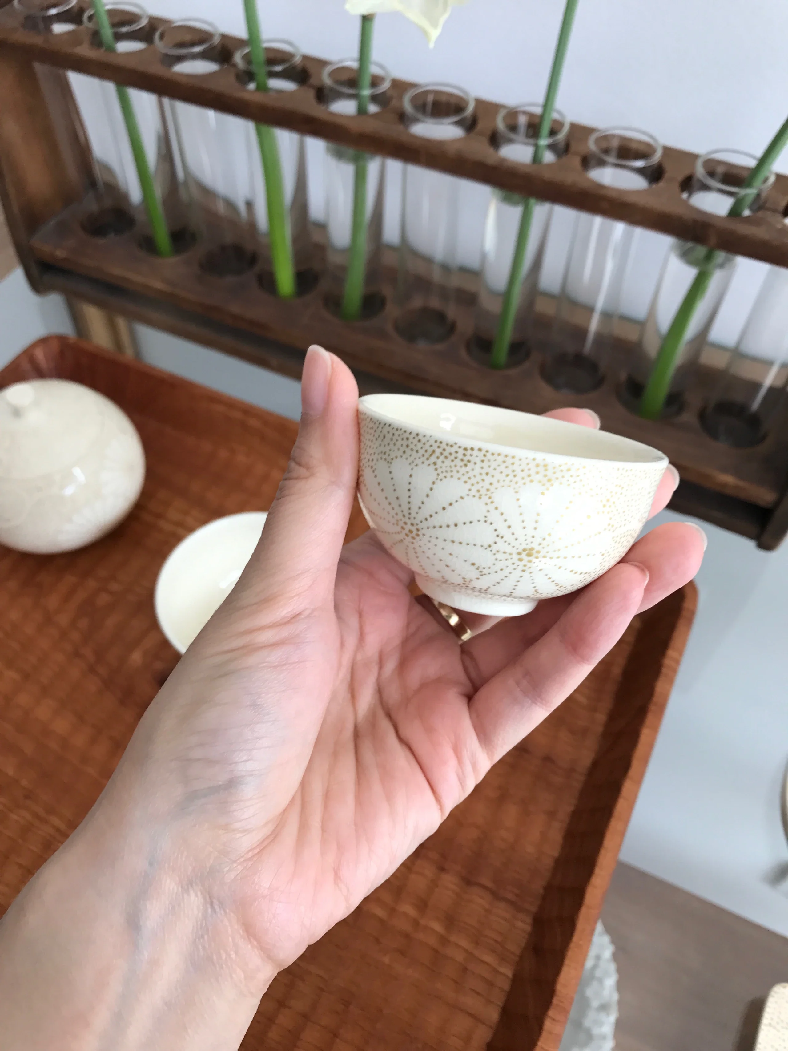 お値下げ不可！ハンドメイド ストライプ皿⭐️田子美紀さん 揃い